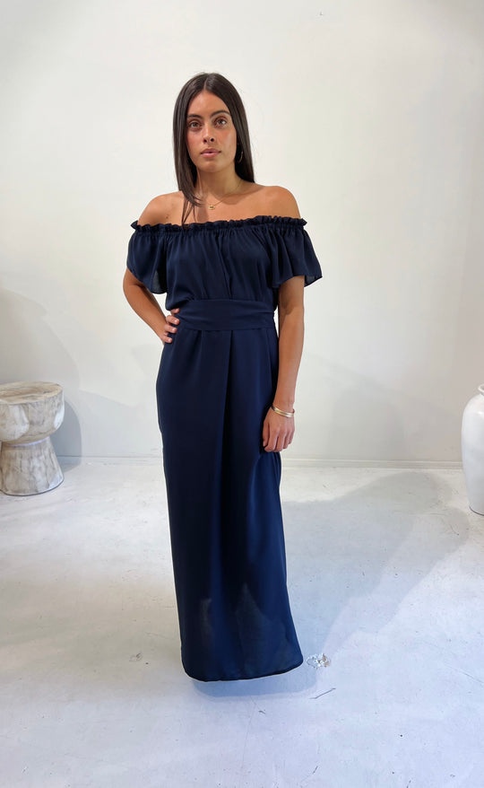 Fleur Dress Navy