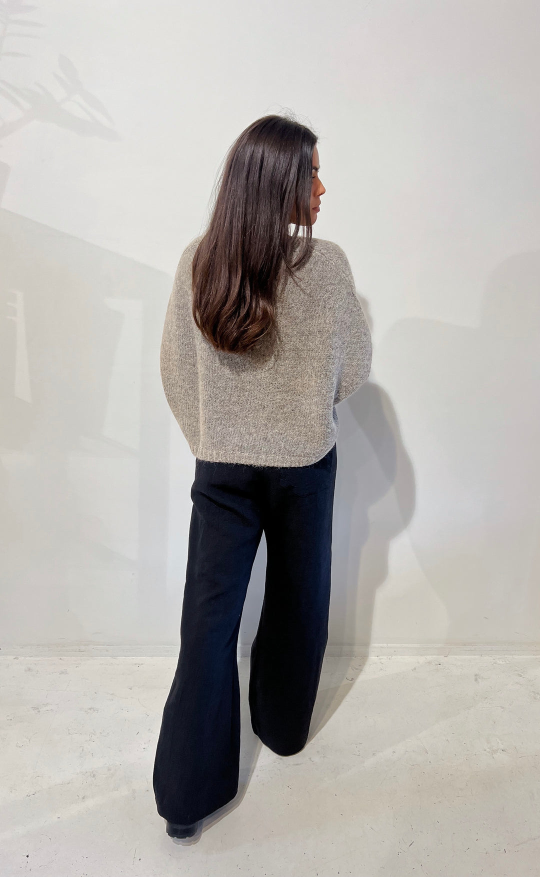 Luxe Alpaca Wool Vest Taupe