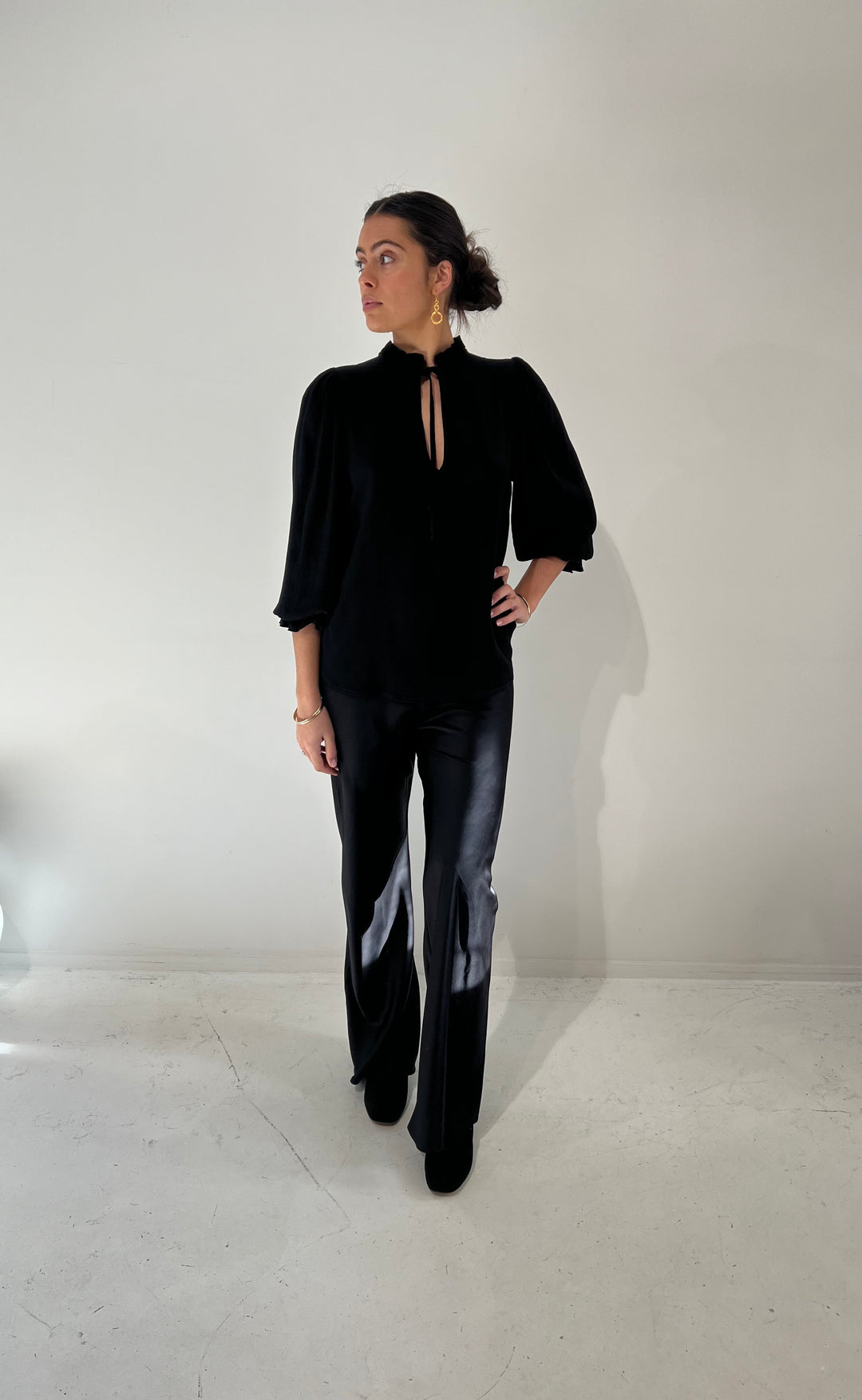 Lyons Blouse Black