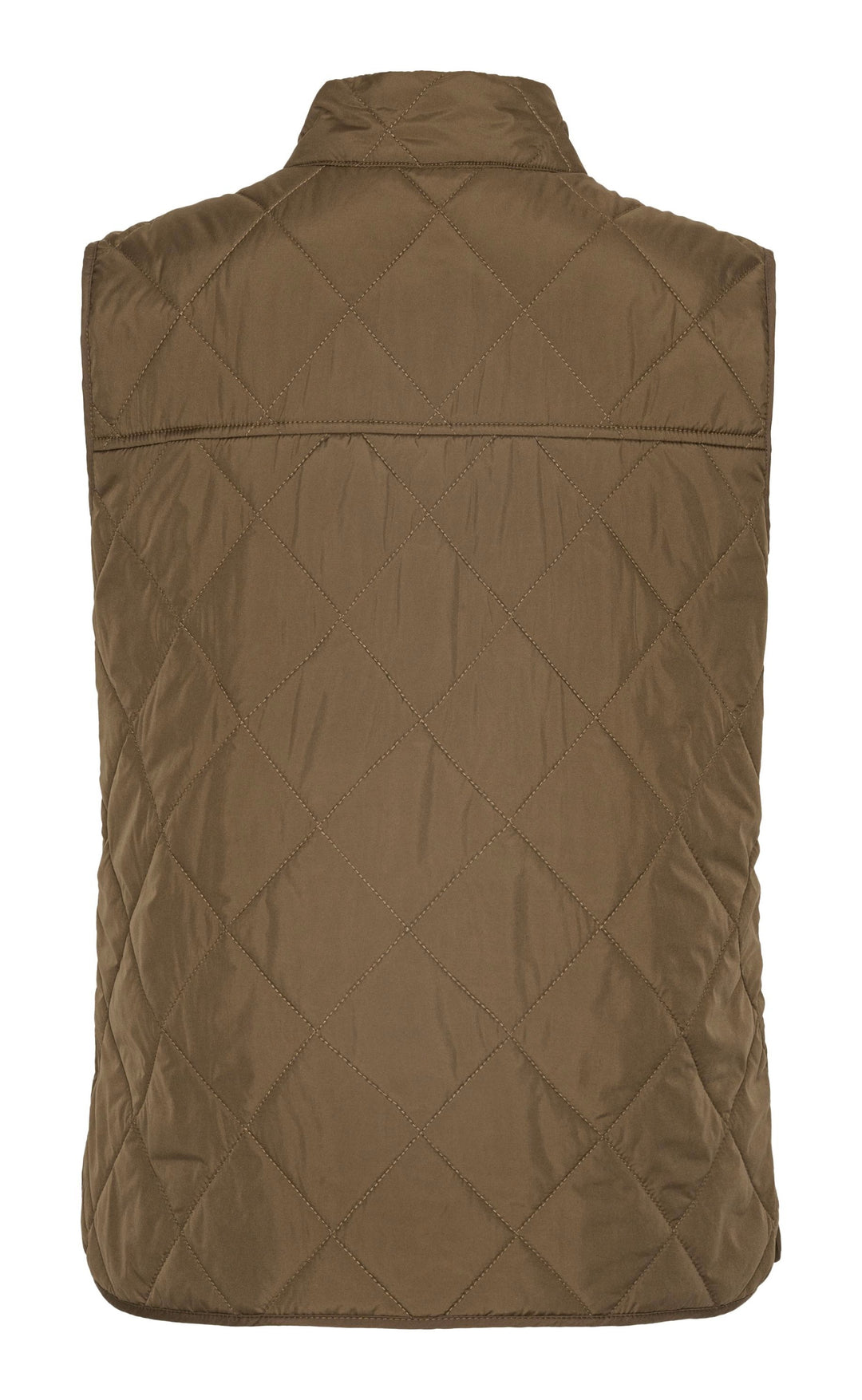 Quilted Short Vest Nut
