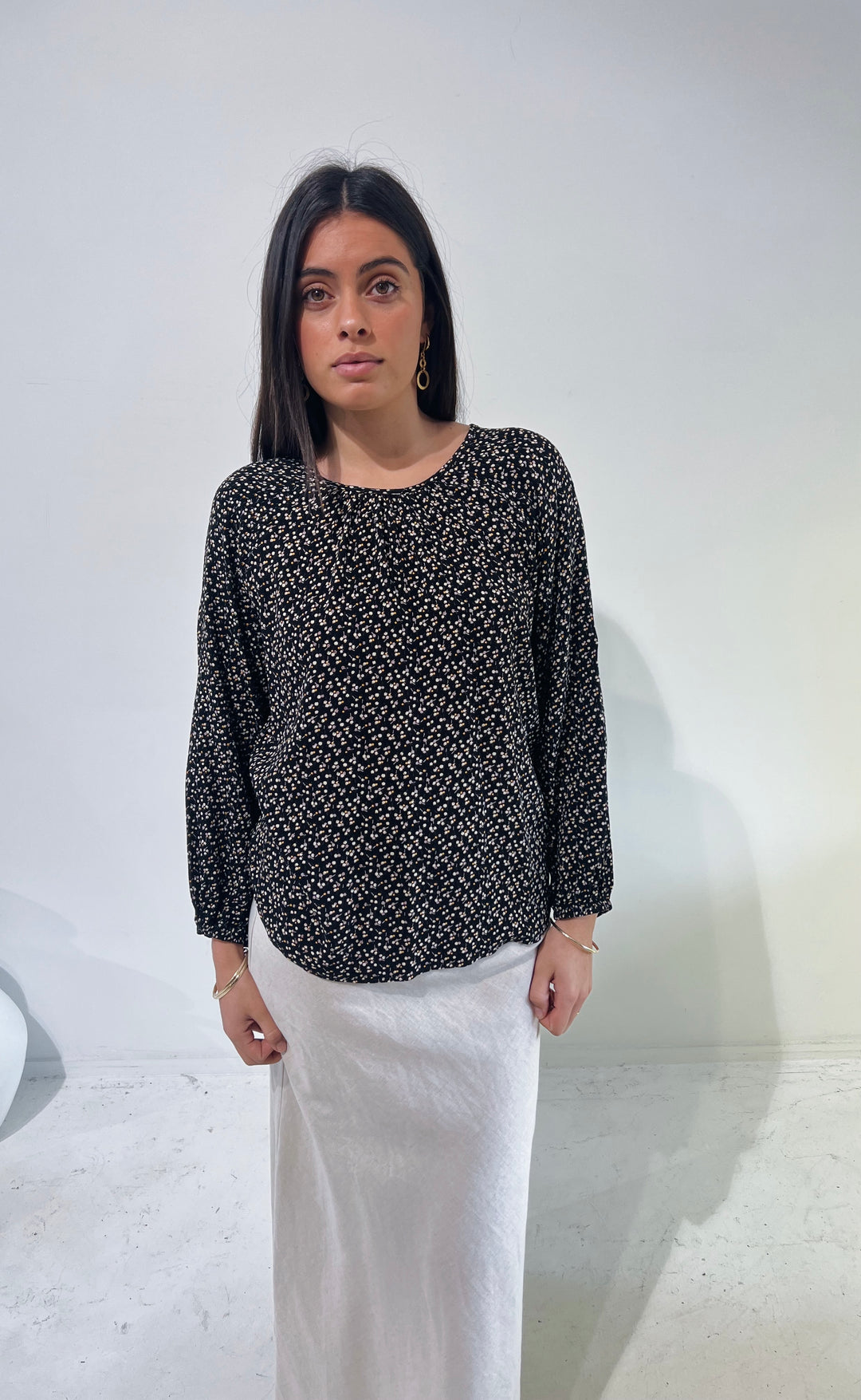 The Empower Blouse Winter Floral