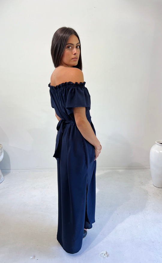 Fleur Dress Navy