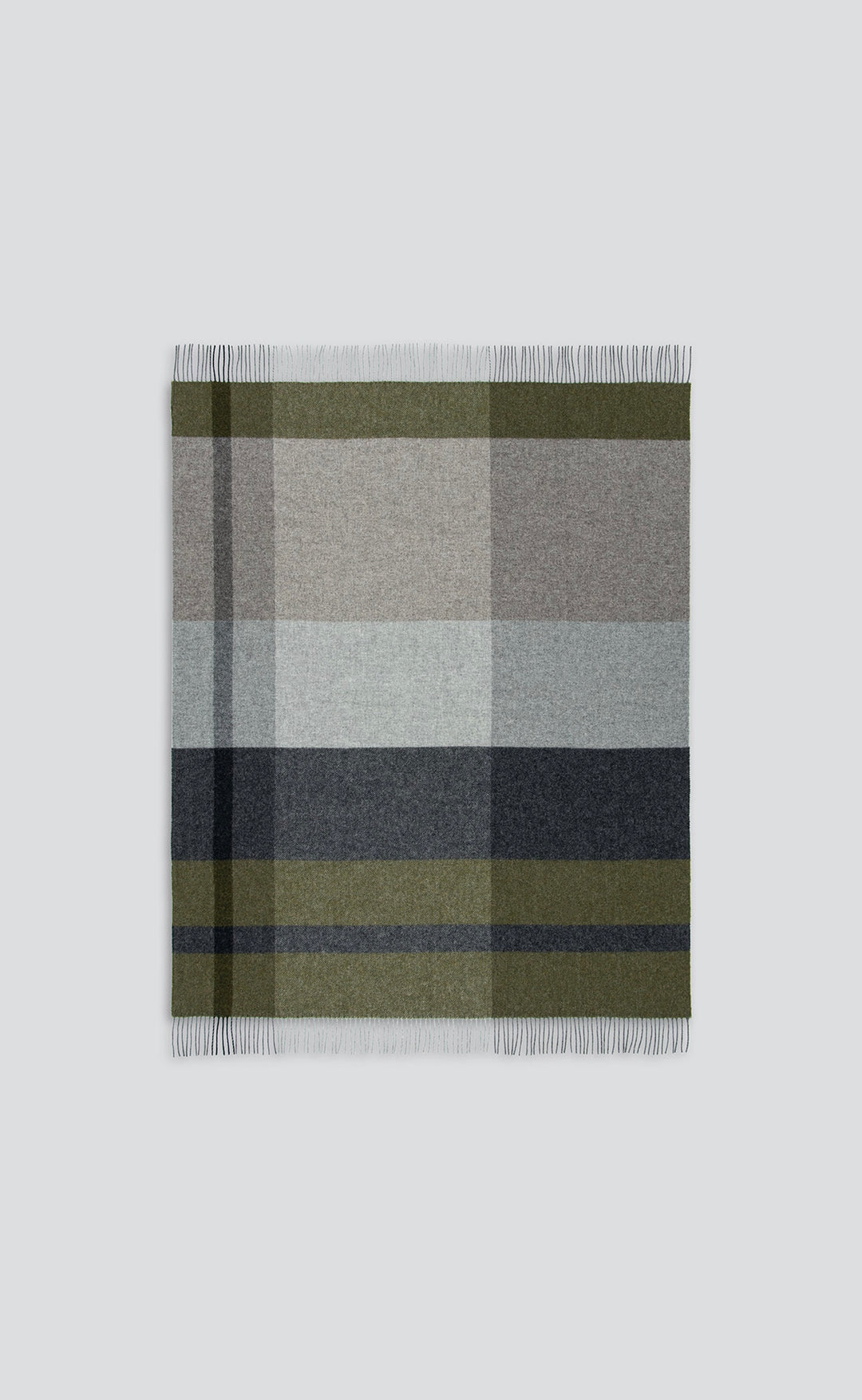 Brunswick Throw Olive - 100% NZ Wool