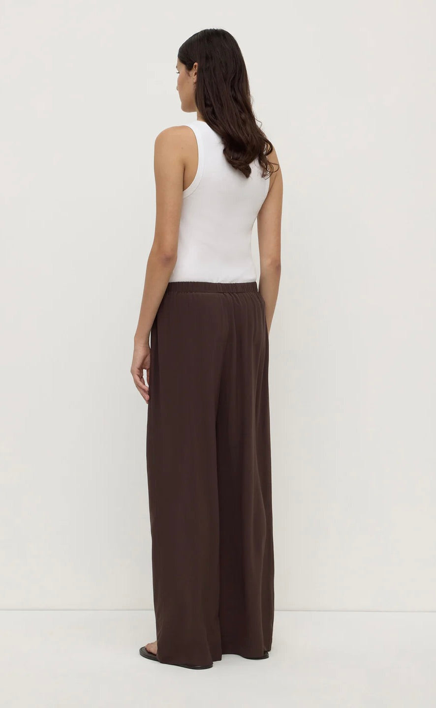 Betty Silk Pant Ganache