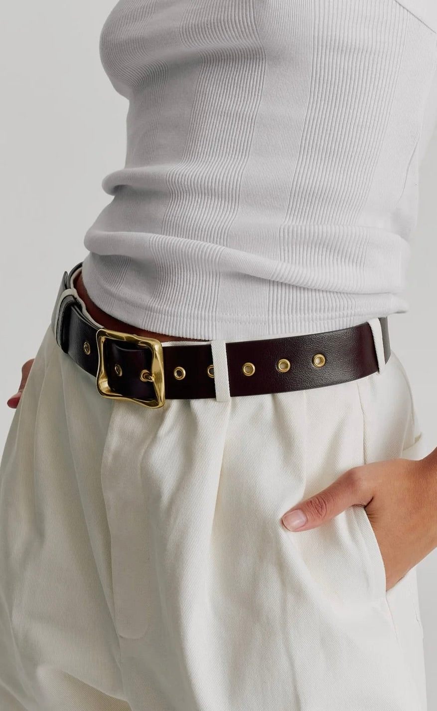 Everyday Belt |  Chocolate & Gold