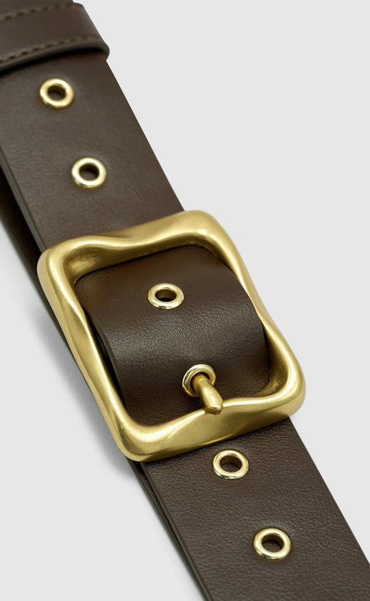Everyday Belt |  Chocolate & Gold