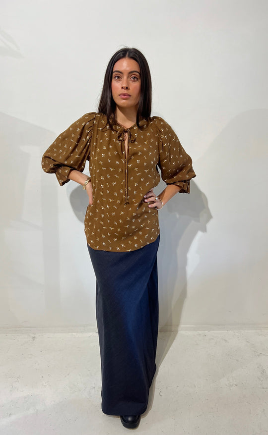 Cara Top Umber Floral