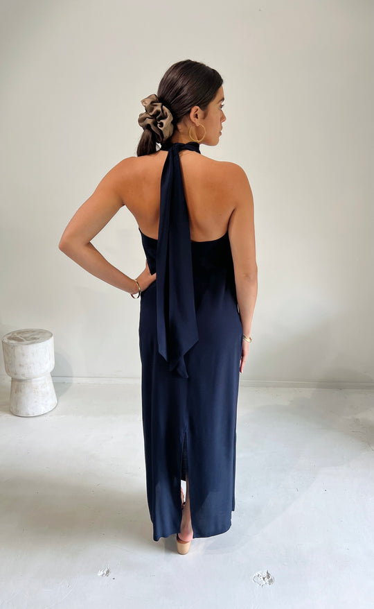 Cannes Dress Maxi Navy