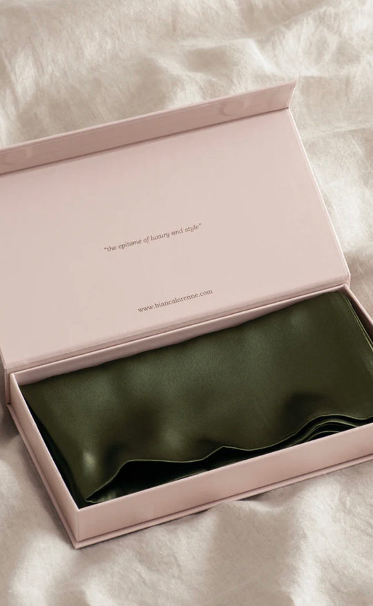 Silk Pillowcase Olive
