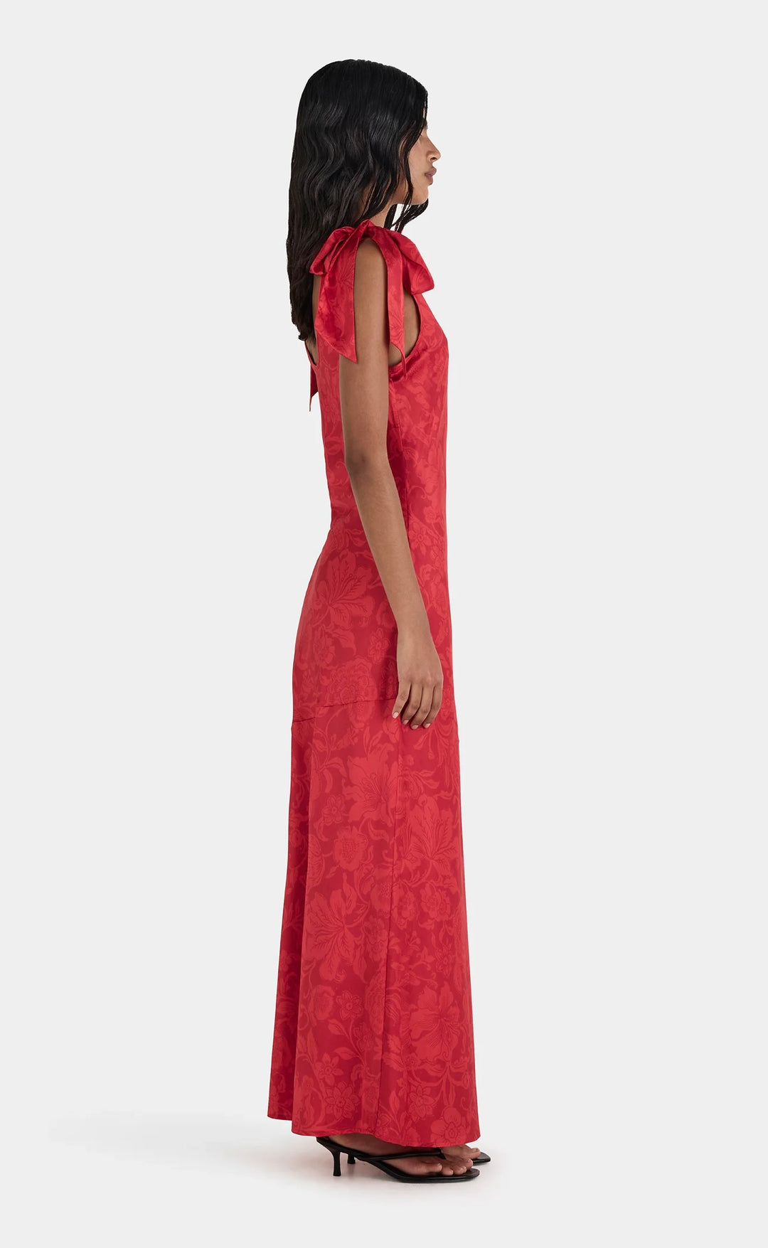 Cali Dress Scarlet Bloom