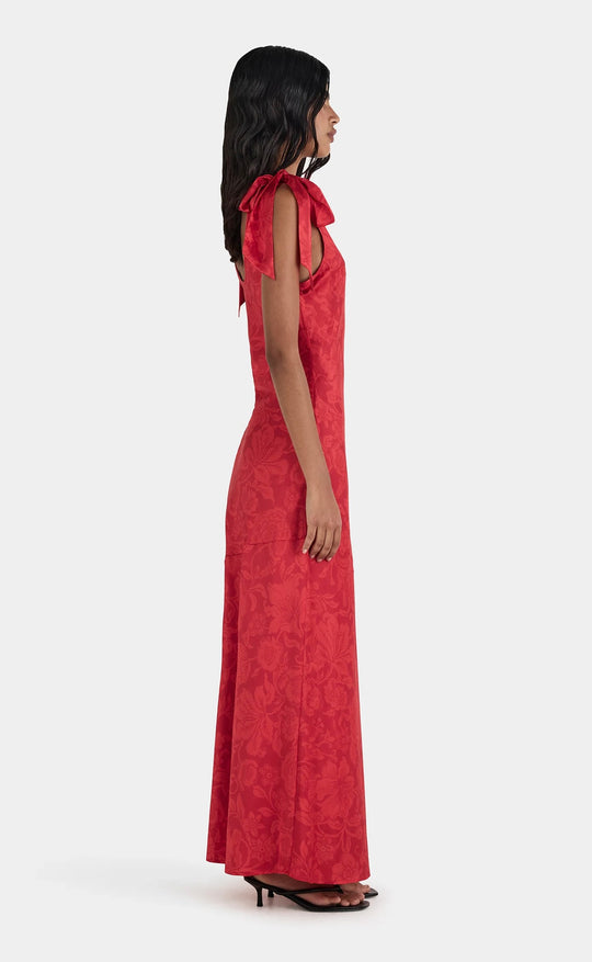 Cali Dress Scarlet Bloom