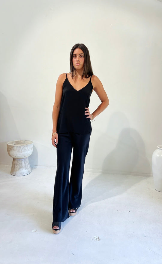 Parisienne Pant Black Silk