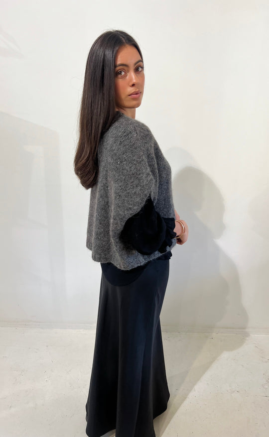 Luxe Alpaca Vest Charcoal
