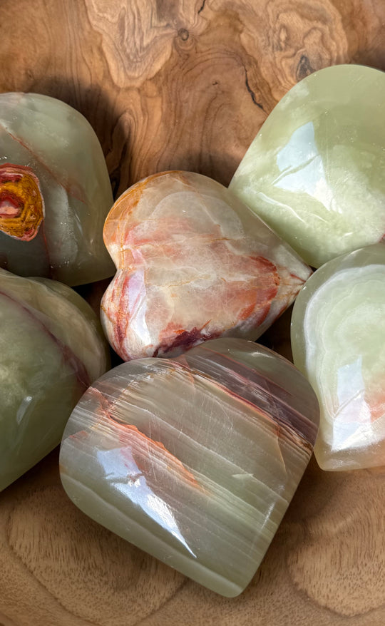 Banded Calcite Heart