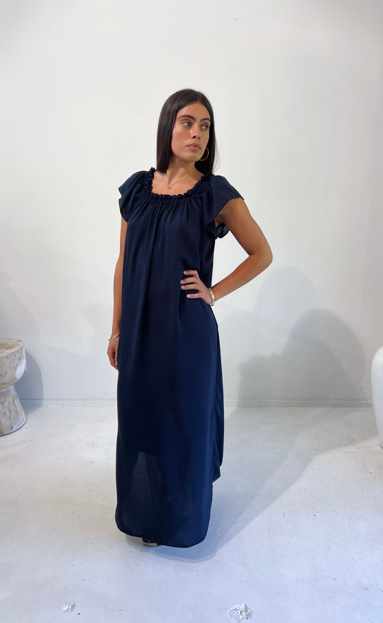 Fleur Dress Navy