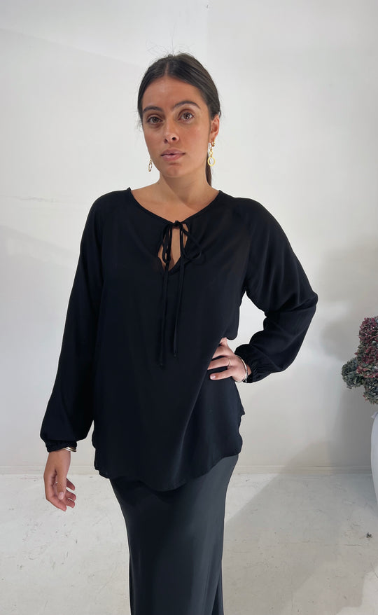The Empower Blouse Black Daybreak
