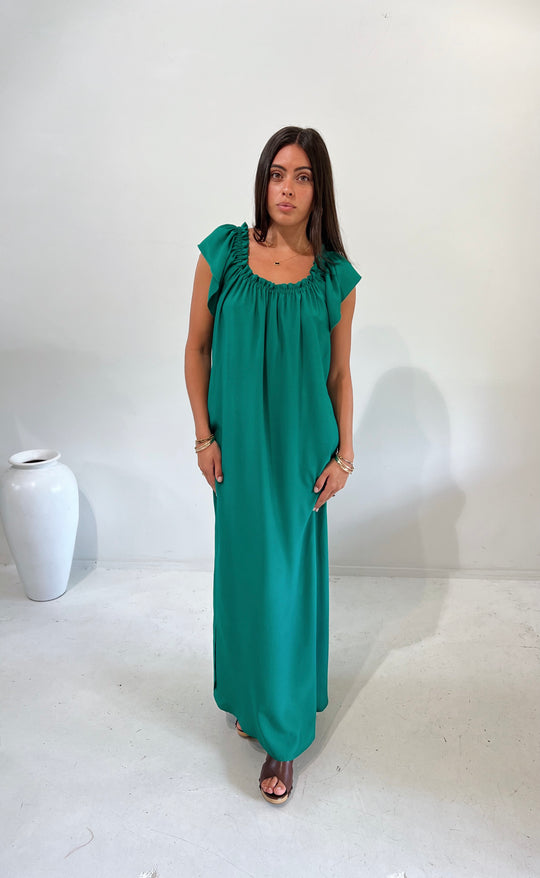 Fleur Dress Emerald