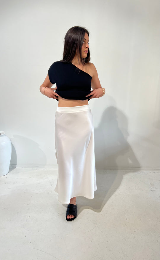 Renee Midi Skirt Ivory