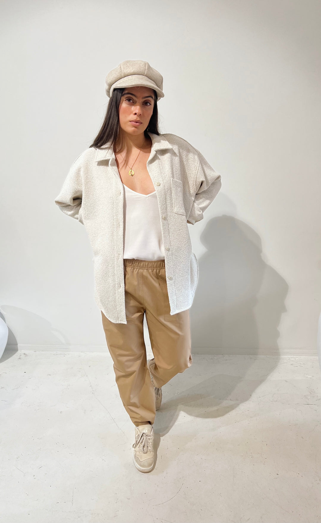 Cherie Trouser Beige Organic Cotton