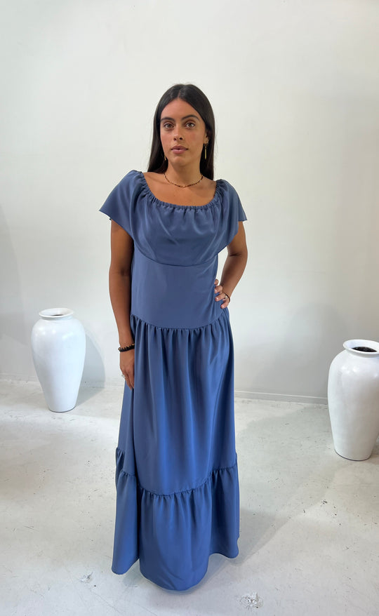 Elope Dress Moonstone Silk