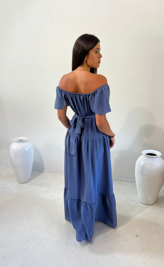 Elope Dress Moonstone Silk