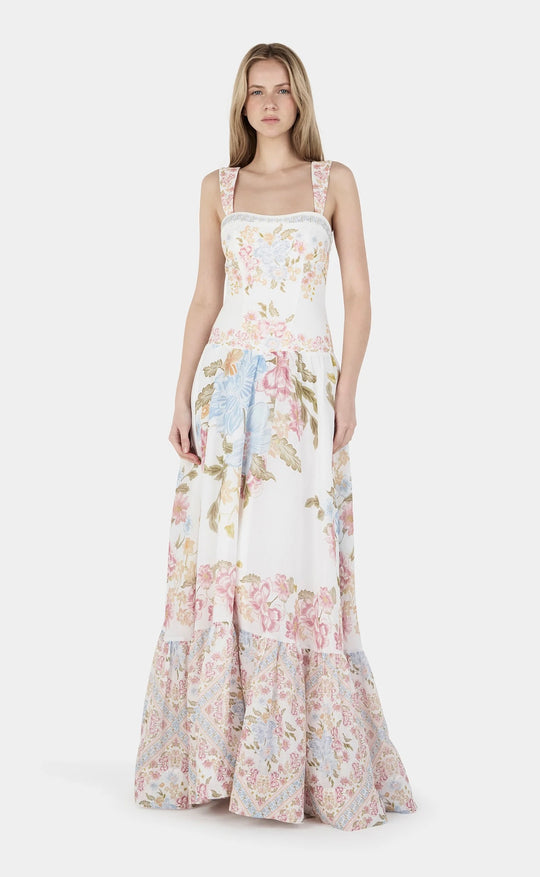 Elsa Linen Maxi Dress Vanilla Keepsake