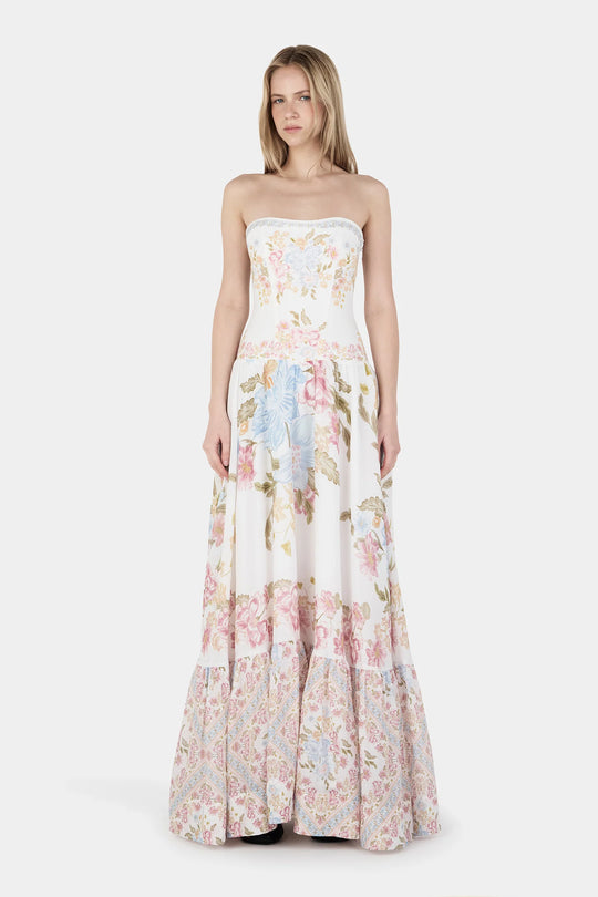 Elsa Linen Maxi Dress Vanilla Keepsake