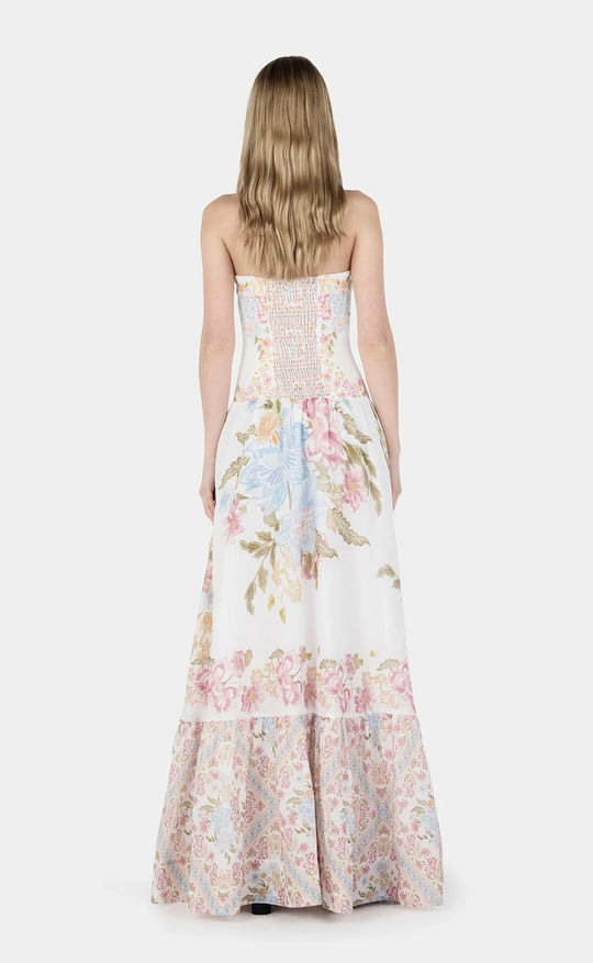 Elsa Linen Maxi Dress Vanilla Keepsake