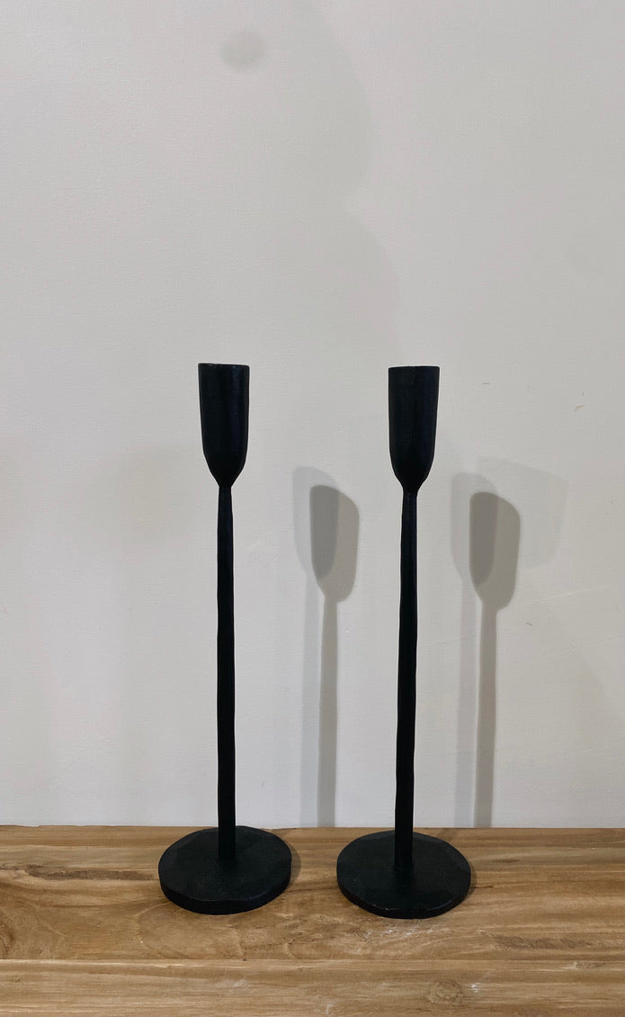 Dax Black Candle Holder Medium