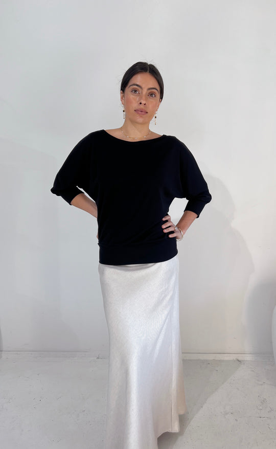 Renee Maxi Skirt Sand Linen Twill