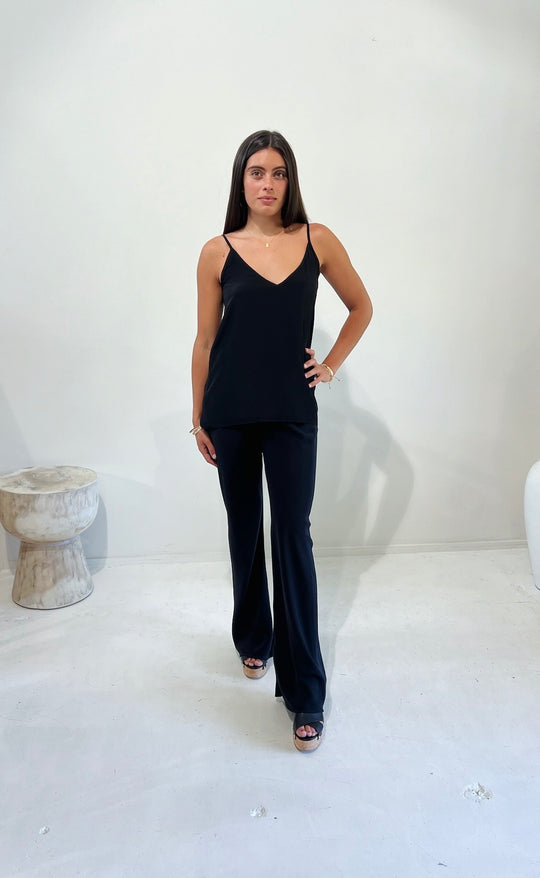 Parisienne Pant Black Silk