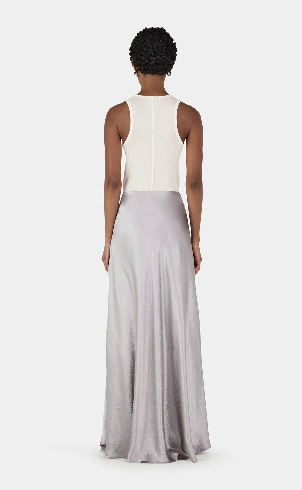 Femme Maxi Skirt Silver