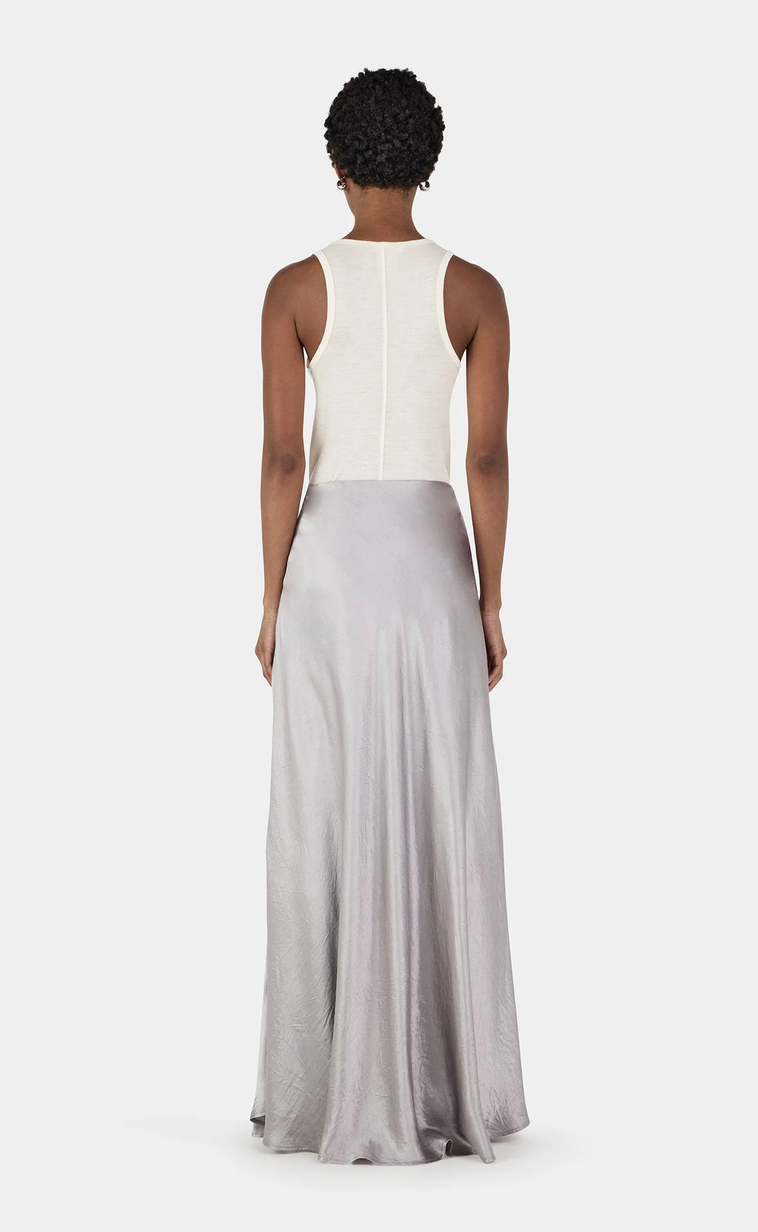 Femme Maxi Skirt Silver