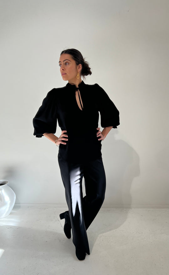 Lyons Blouse Black