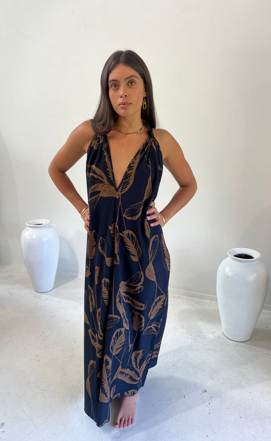 Forever Dress Naomi Palm Navy