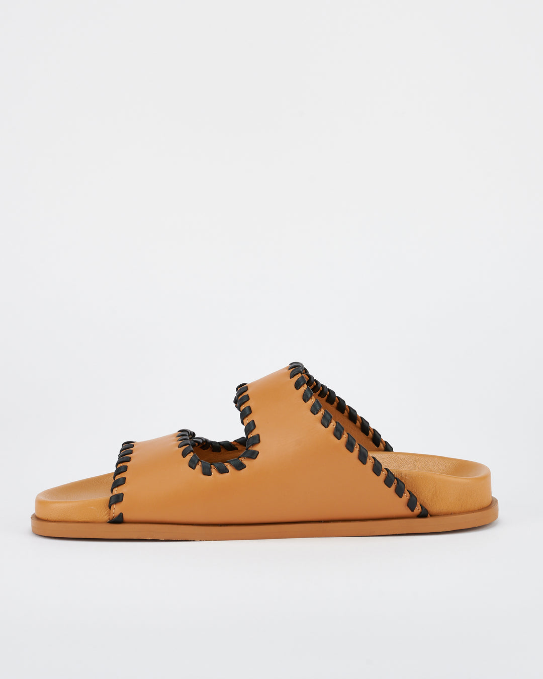 Fontelina Footbed | Tan / Black Trim