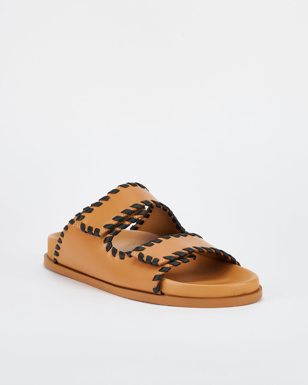 Fontelina Footbed | Tan / Black Trim