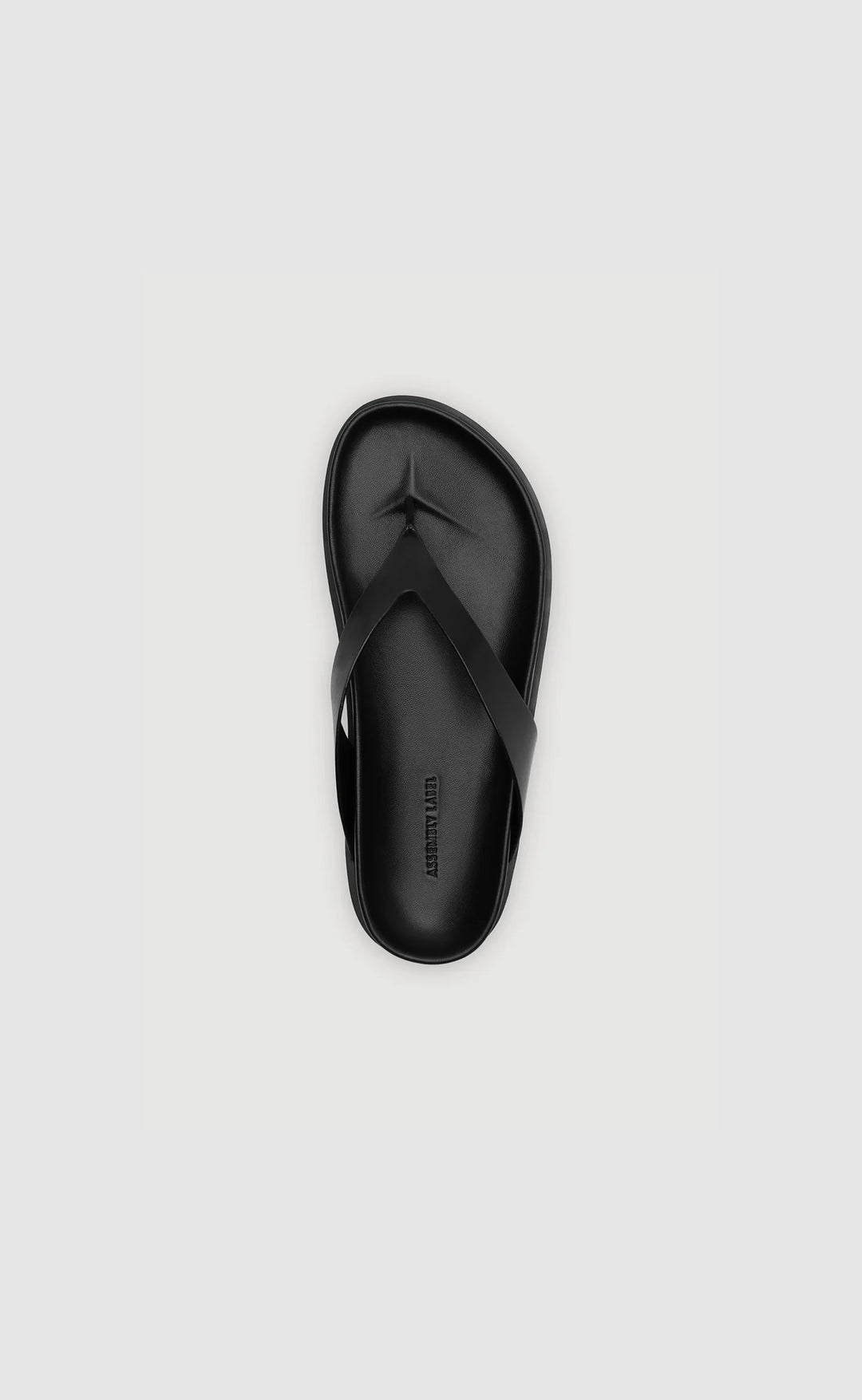 Mela Leather Thong Black