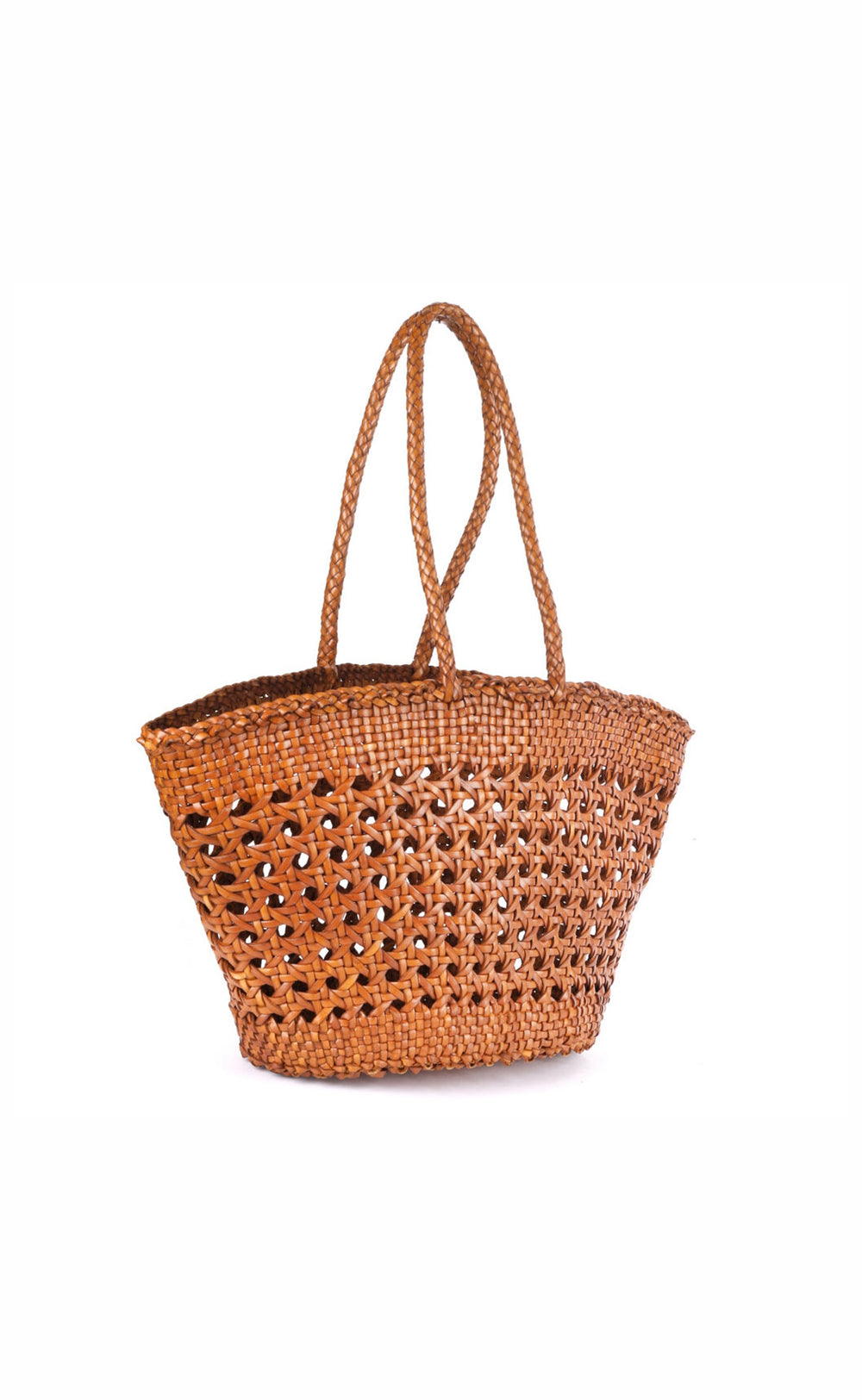 Manarola Woven Shopper |  Cognac