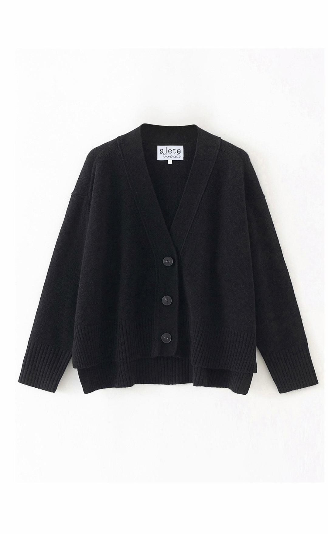Tiber Oversized Cardigan Black