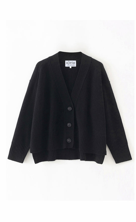 Tiber Oversized Cardigan Black
