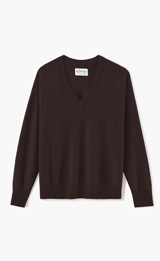 Trevi V Neck Chocolate