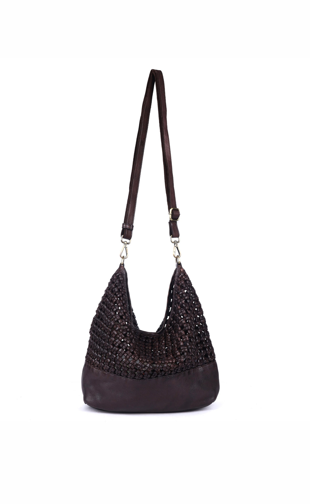 Malabar Rose-Weave Bag | Brown