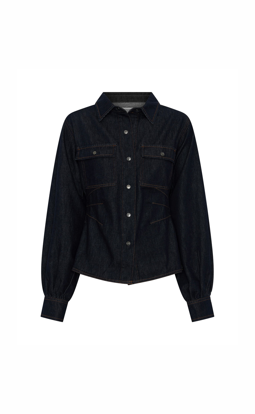 Josie Fitted Denim Shirt Raw Indigo