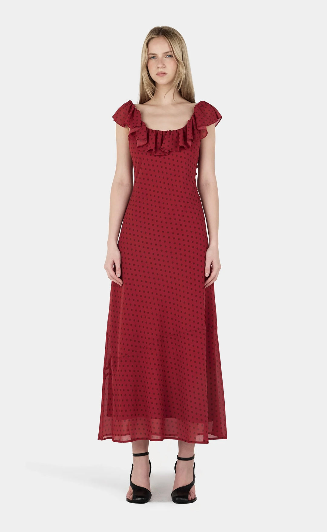 Hazel Bias Dress Samba Polka