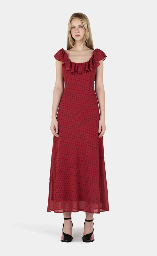 Hazel Bias Dress Samba Polka