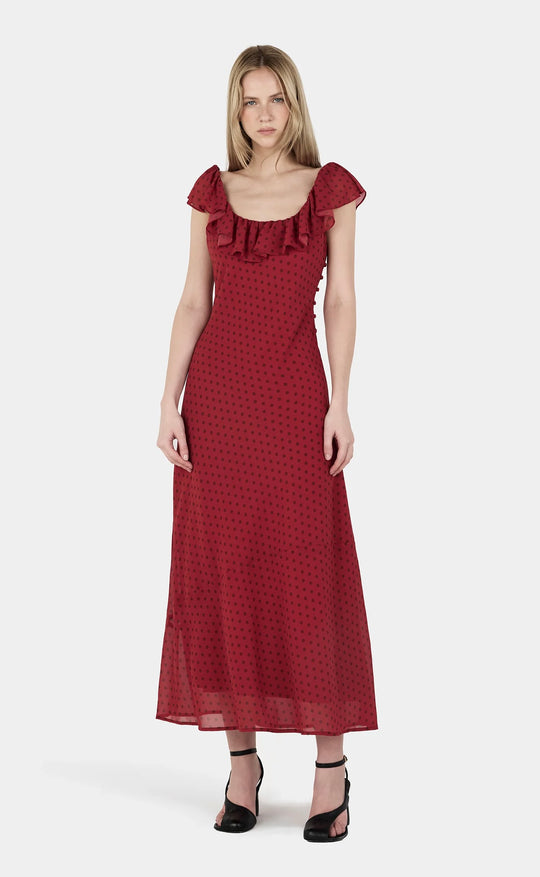 Hazel Bias Dress Samba Polka