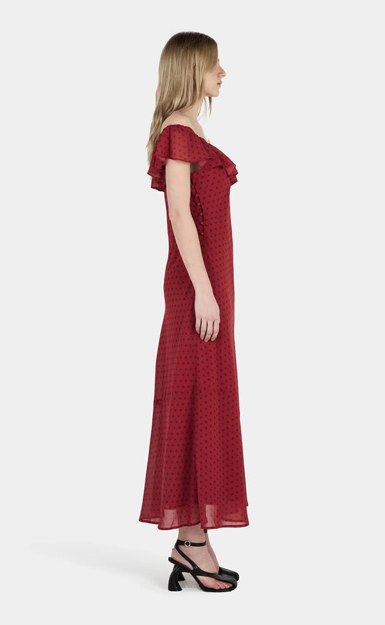 Hazel Bias Dress Samba Polka