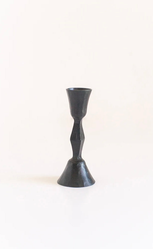 Low Candle Holder Black