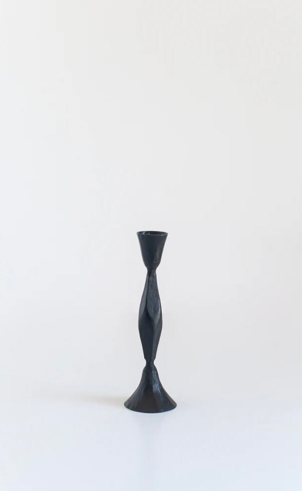 High Candle Holder Black